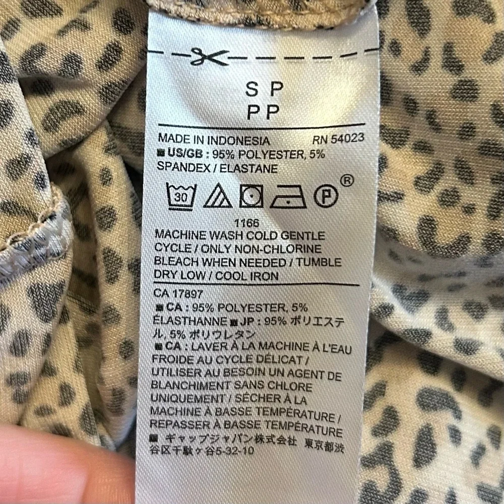 Banana Republic Belted Long Sleeve Fit & Flare Dress Women’s SZ PS in Leopard - Picture 7 of 8